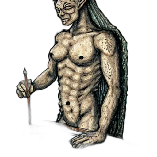 creature, staff, animal, mask transparent PNG cut-out