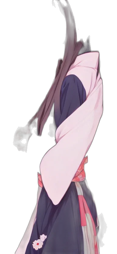 dress, jacket, staff, creature transparent PNG cut-out