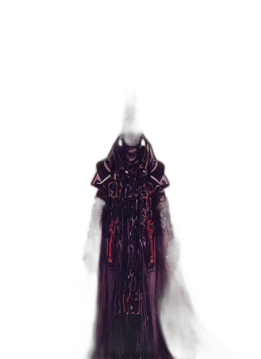 dress, sword, creature, staff transparent PNG cut-out