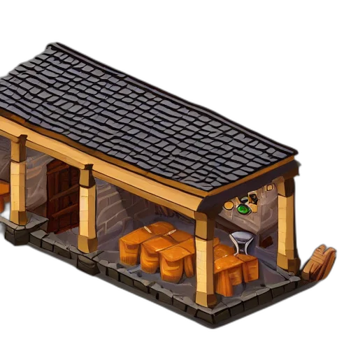 building, furniture, 3d render, concept art transparent PNG cut-out