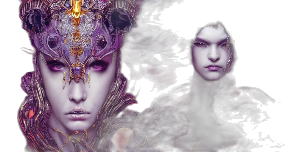 mask, fantasy art, concept art, photorealistic transparent PNG cut-out