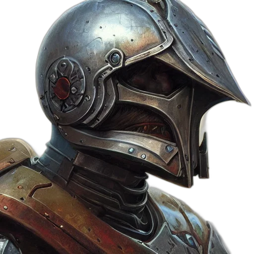 mask, sword, robot, face transparent PNG cut-out