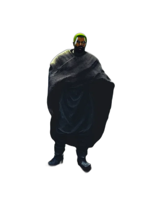 jacket, creature, mask, animal, concept art, 3d render, pixel art, holy transparent PNG cut-out