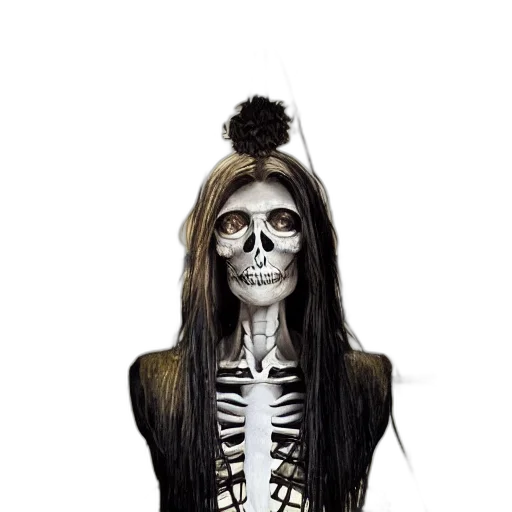 mask, hair, face, jewelry, photorealistic, concept art, fantasy art, comic book art transparent PNG cut-out
