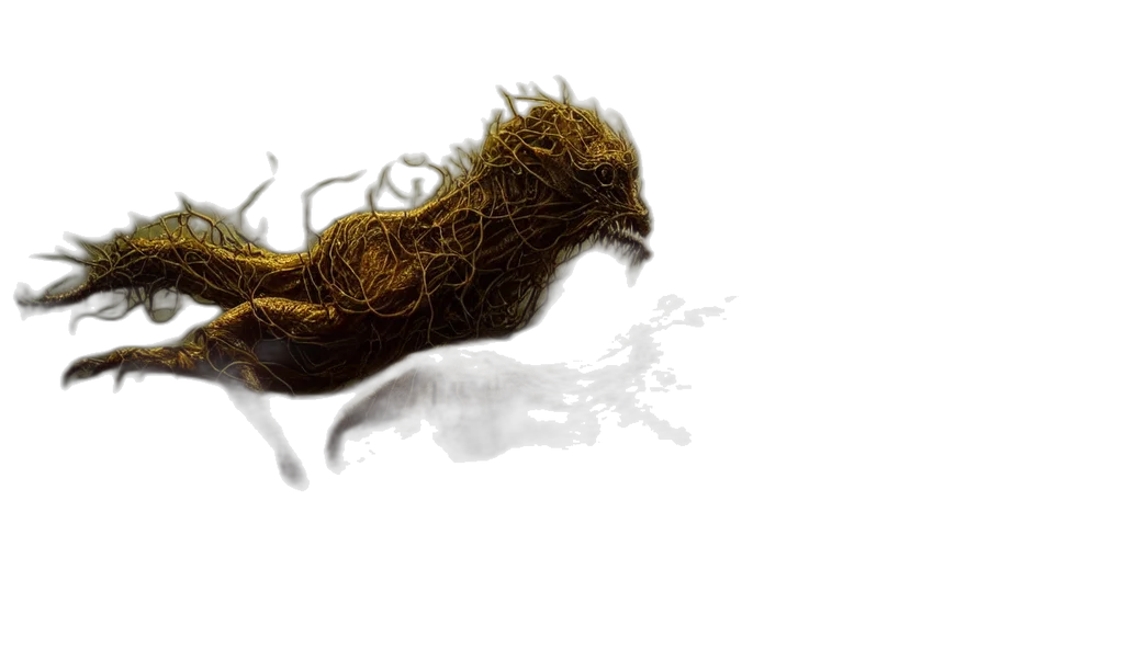 hair, dragon, creature, animal transparent PNG cut-out