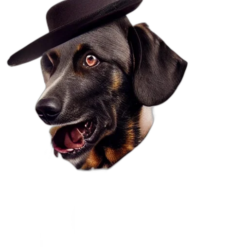 hat, animal, staff, creature transparent PNG cut-out
