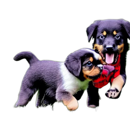 animal, weapon, creature, photorealistic, pixel art, 3d render, oil painting, puppies transparent PNG cut-out