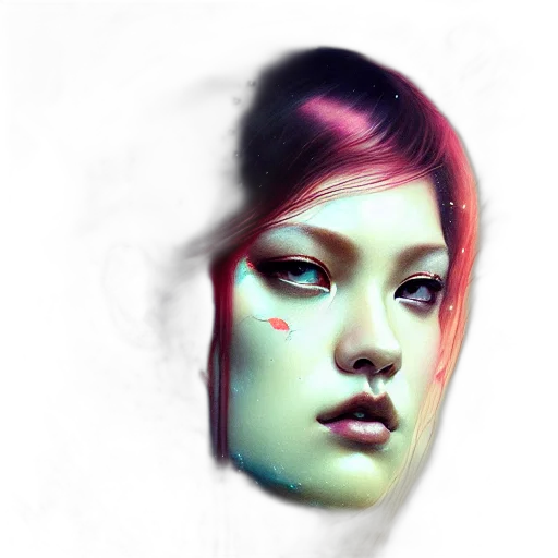 face, mask, photorealistic, fantasy art transparent PNG cut-out