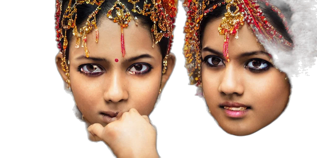 crown, jewelry, face, photorealistic transparent PNG cut-out