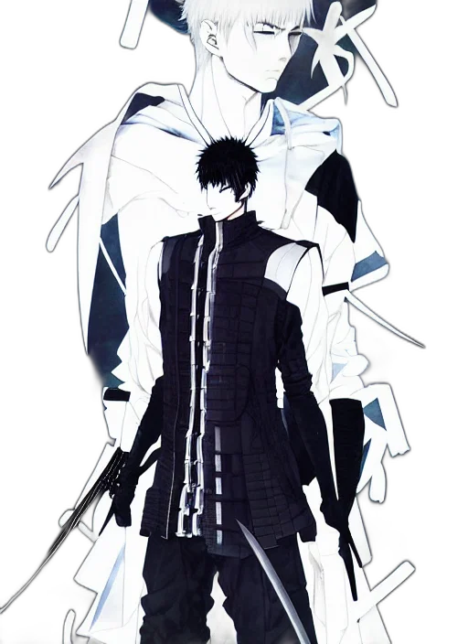 weapon, staff, sword, jacket transparent PNG cut-out