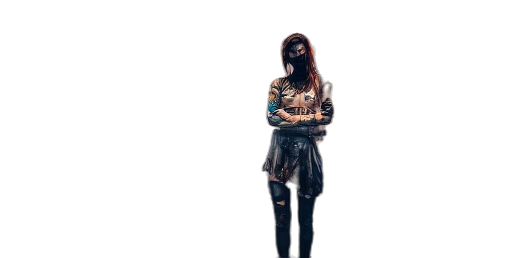 jacket, mask, dress, face transparent PNG cut-out