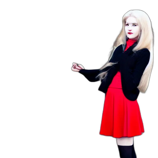 staff, dress, hair, jacket, cartoon, concept art, 3d render, anime transparent PNG cut-out