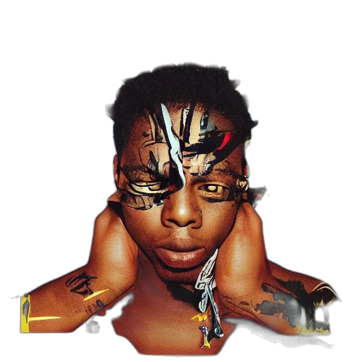 face, mask, jewelry, photorealistic, cyberpunk, concept art, fantasy art, melt transparent PNG cut-out