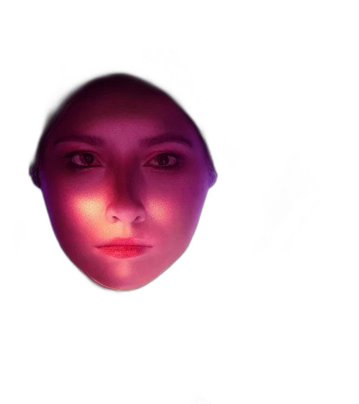 face, mask, robot, creature, photorealistic, 3d render, vaporwave, concept art transparent PNG cut-out