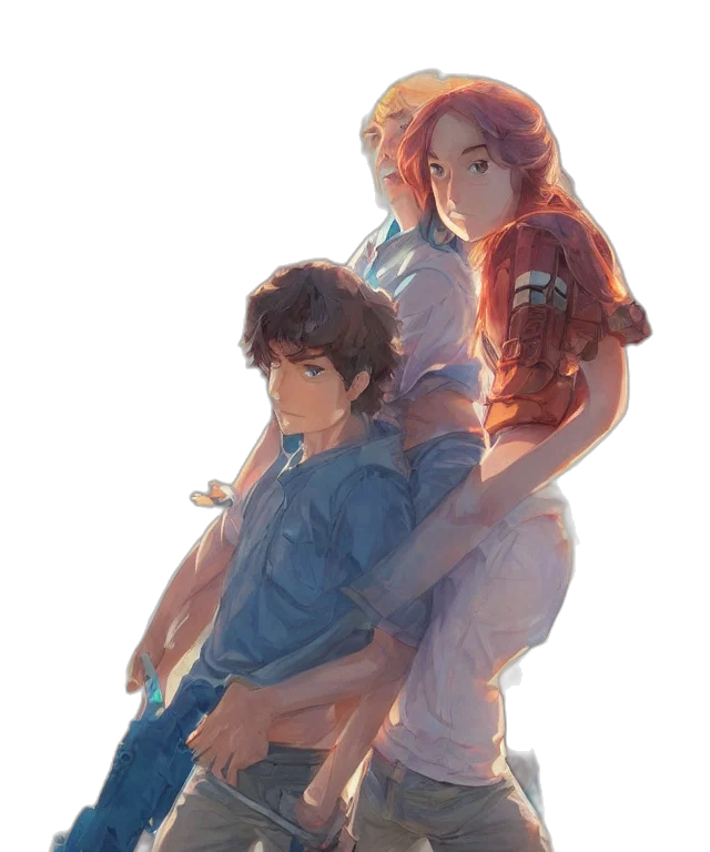 concept art, watercolor, anime, fantasy art transparent PNG cut-out