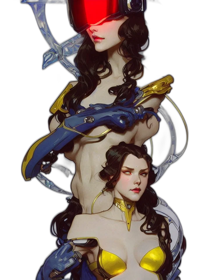 concept art, fantasy art, comic book art, pixel art, golden, blue, dark, monochrome transparent PNG cut-out