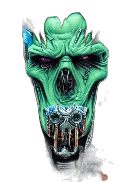 mask, face, creature, dragon transparent PNG cut-out