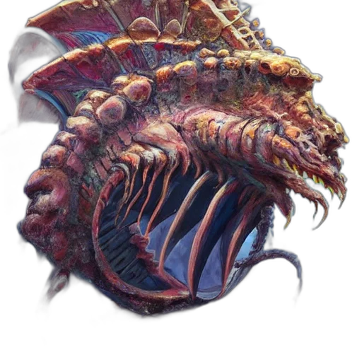 dragon, creature, mask, face transparent PNG cut-out