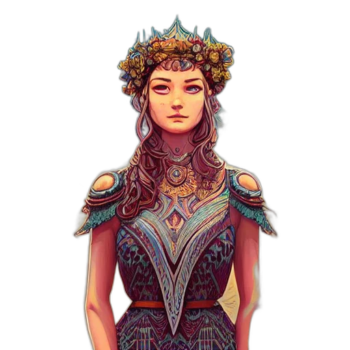 crown, dress, jewelry, dragon, fantasy art, pixel art, concept art, photorealistic transparent PNG cut-out