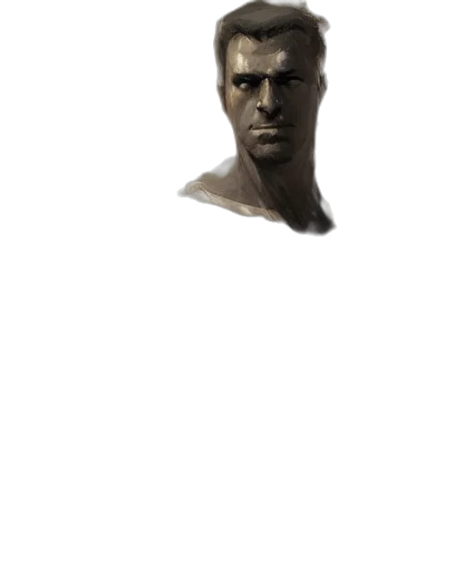 face, mask, staff, weapon transparent PNG cut-out