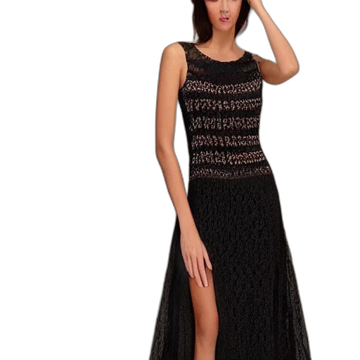 dress, dark, fantastically, beautiful, long, knitted, large, evening transparent PNG cut-out