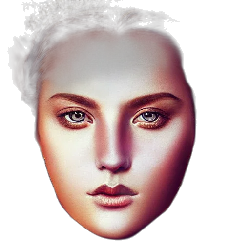 face, mask, crown, hair transparent PNG cut-out