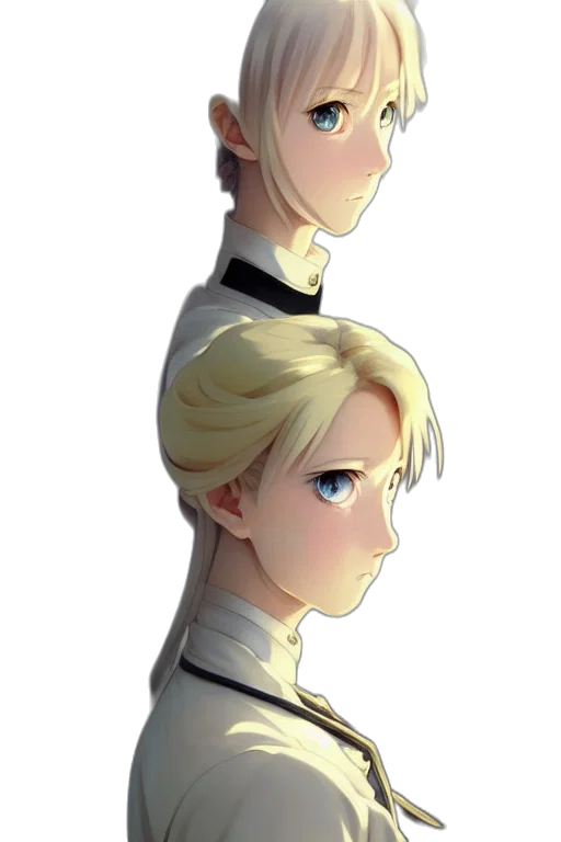 crown, staff, face, robot transparent PNG cut-out