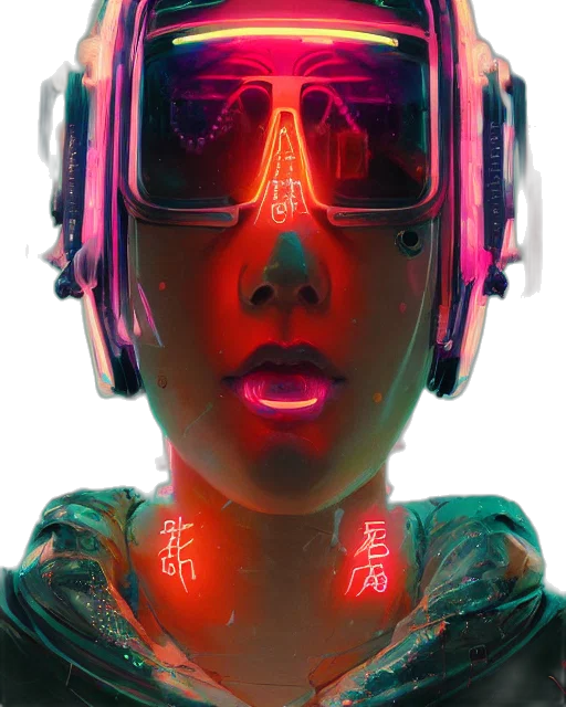 robot, mask, face, jacket transparent PNG cut-out