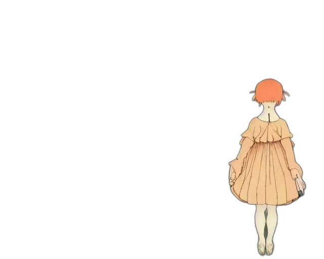 dress, flower, crown, creature transparent PNG cut-out