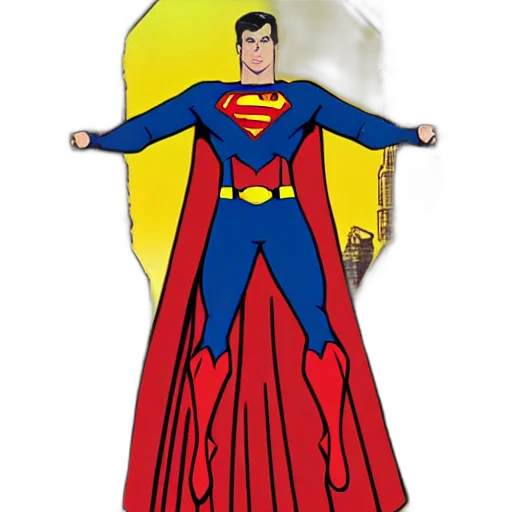 comic book art, cartoon, concept art, superman, goes, goldfinger, concert transparent PNG cut-out