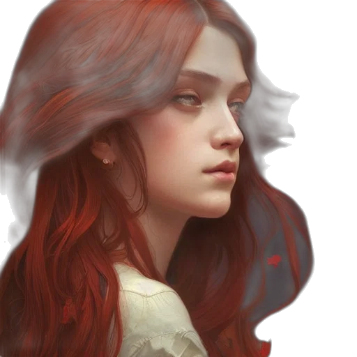 face, crown, fantasy art, photorealistic transparent PNG cut-out