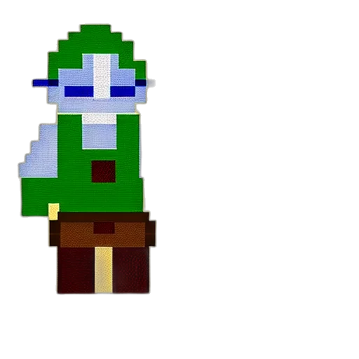 staff, hat, jacket, robot, pixel art, 3d render, concept art, fantasy art transparent PNG cut-out
