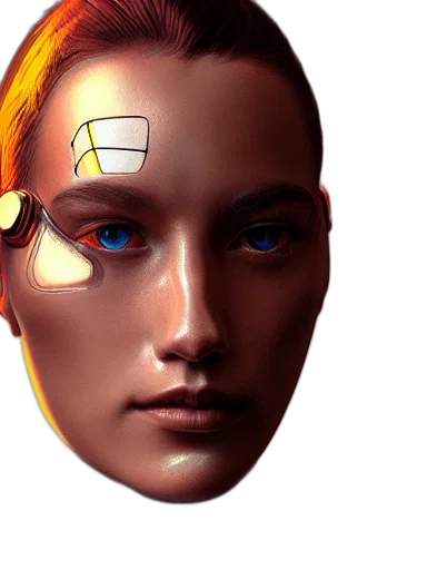 face, robot, mask, jewelry transparent PNG cut-out
