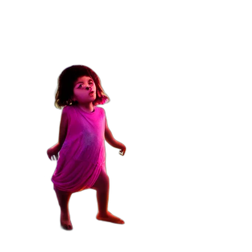 dress, hair, creature, face transparent PNG cut-out