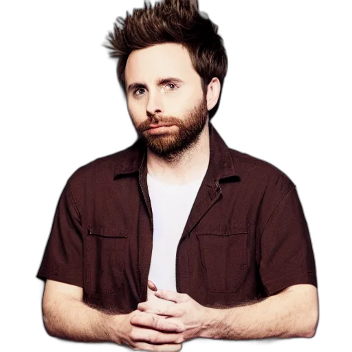 jacket, hair, face, staff transparent PNG cut-out