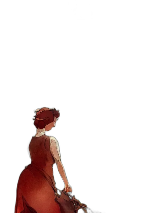 dress, crown, staff, robot transparent PNG cut-out