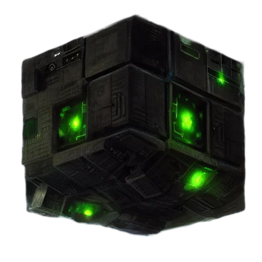 robot, weapon, mask, crown, 3d render, cyberpunk, concept art, pixel art transparent PNG cut-out