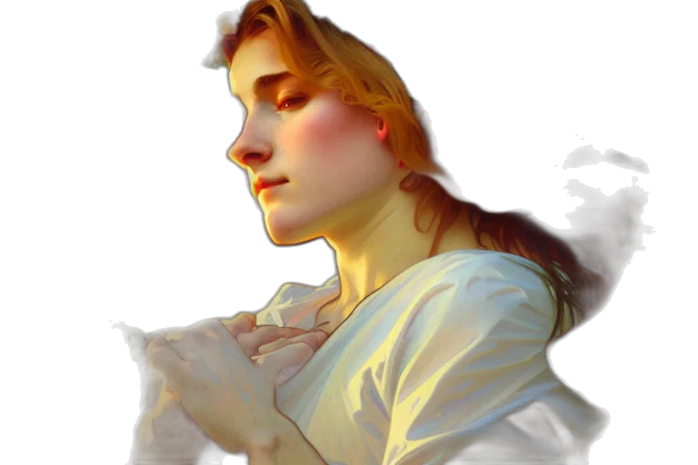 face, photorealistic, oil painting, 3d render transparent PNG cut-out