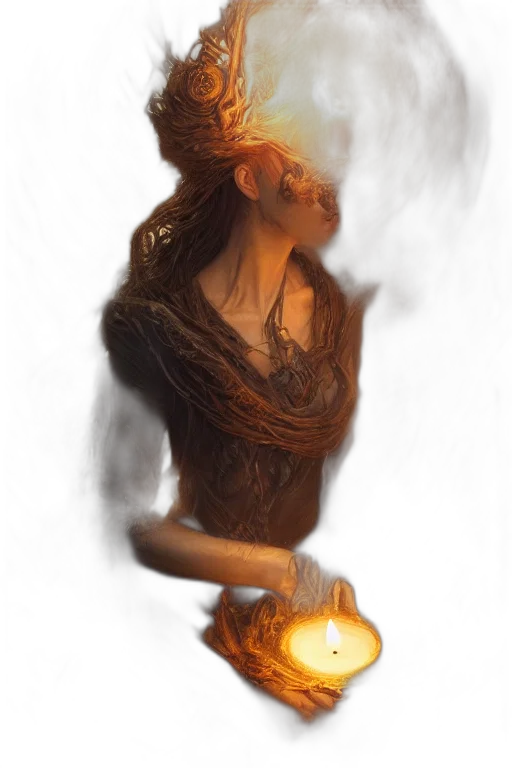 mask, dress, hair, dragon transparent PNG cut-out