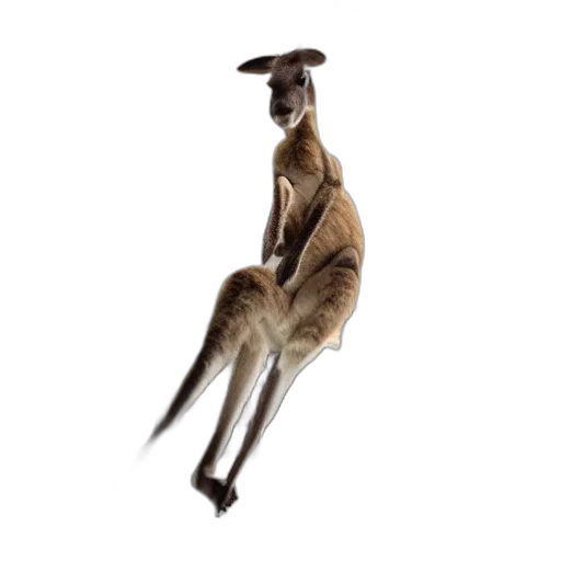 animal, creature, dress, staff, photorealistic, concept art, 3d render, kangaroo transparent PNG cut-out