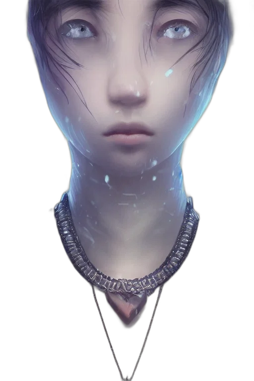 robot, face, mask, jewelry, cyberpunk, fantasy art, concept art, photorealistic transparent PNG cut-out