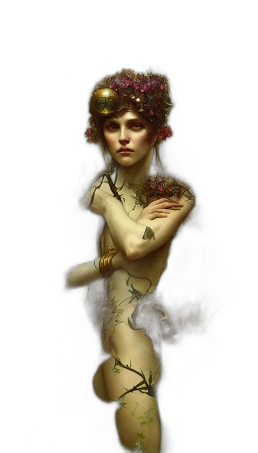 crown, dress, jewelry, fantasy art, concept art, photorealistic, pixel art, forest transparent PNG cut-out