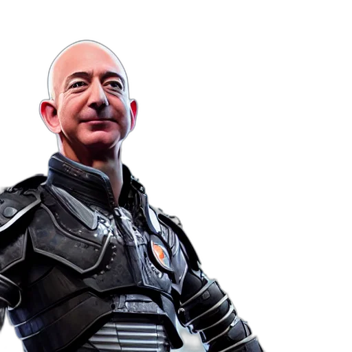 robot, dragon, staff, sword, concept art, cyberpunk, outer space, jeff transparent PNG cut-out