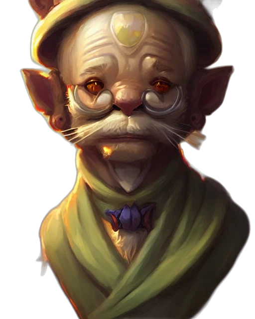 staff, mask, face, creature transparent PNG cut-out