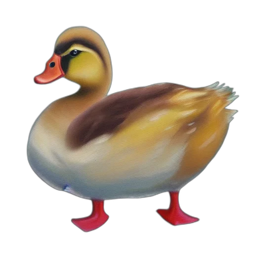animal, creature, crown, 3d render transparent PNG cut-out