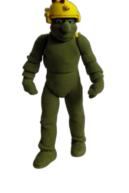 robot, creature, jacket, staff transparent PNG cut-out