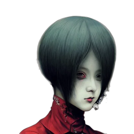 mask, face, robot, hair transparent PNG cut-out