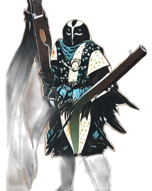 mask, sword, staff, weapon transparent PNG cut-out
