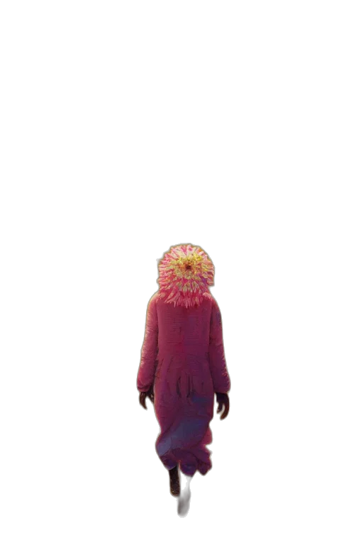 creature, hair, jacket, animal, 3d render, concept art, pixel art, photorealistic transparent PNG cut-out