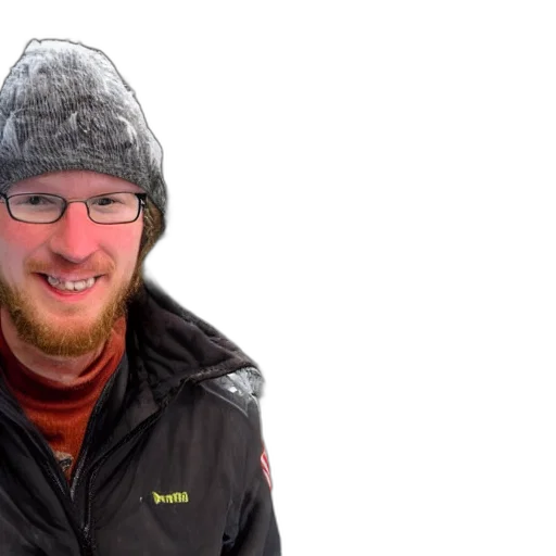 hat, jacket, staff, face, 3d render, snow, yannic, kilcher transparent PNG cut-out